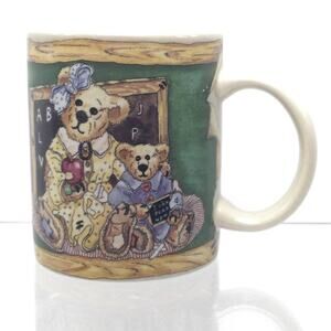 1998 Vintage Collector Boyds Bears Teacher Coffee Mug